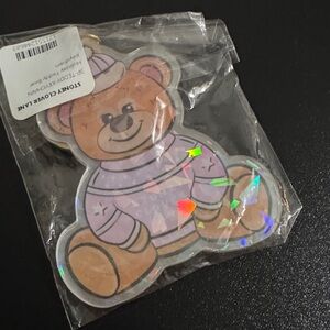 Stoney Clover Lane Holographic Teddy Bear Keychain